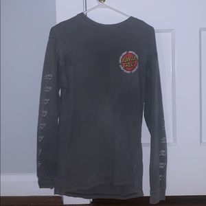 grey Santa Cruz long sleeved t-shirt